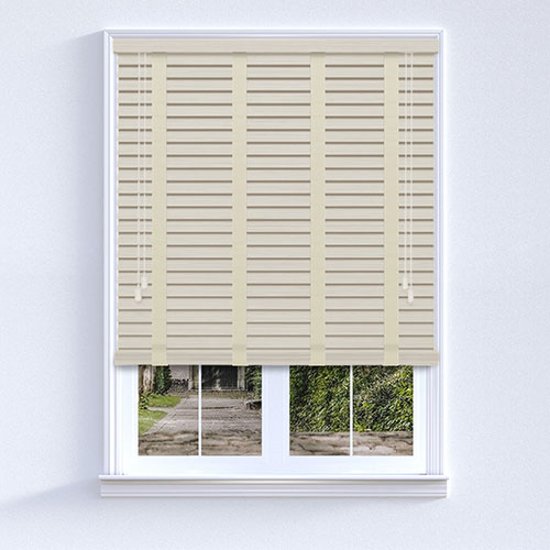 Native Soft White & Pearl Tape Lifestyle Wooden blinds