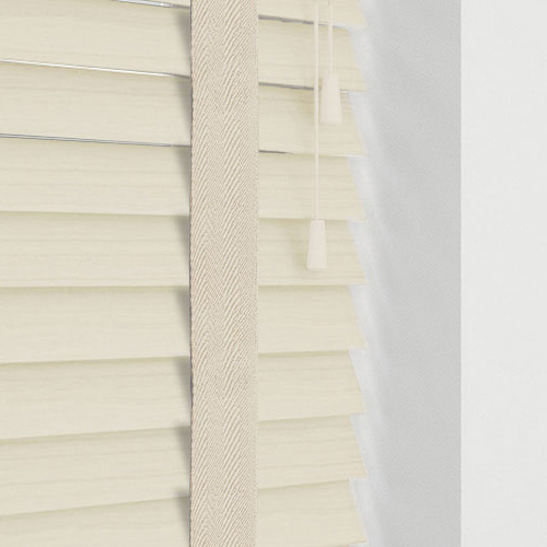 Native Soft White & Pearl Tape Lifestyle Wooden blinds