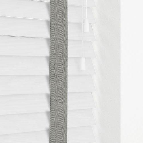 Native White & Grey Tape Lifestyle Wooden blinds