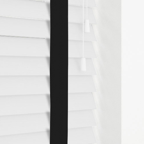 Native White & Jet Tape Lifestyle Wooden blinds