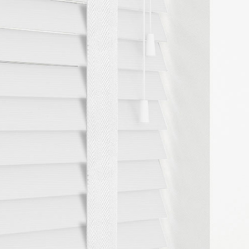 Native White & White Tape Lifestyle Wooden blinds