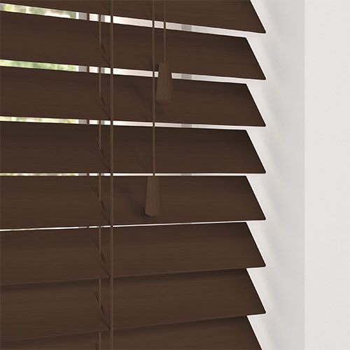 Walnut Timberlux Basswood Lifestyle Wooden blinds