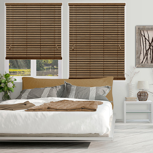 Caramel Faux Lifestyle Wooden blinds