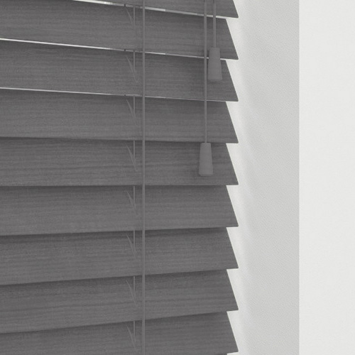 Timeless Embossed Dark Grey Lifestyle Wooden blinds