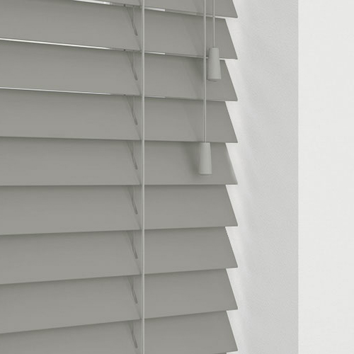 Misty Smooth Grey Lifestyle Wooden blinds