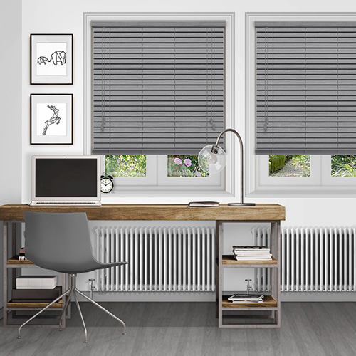 Native Soft Grey Lifestyle Wooden blinds