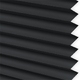 Click Here to Order Free Sample of Micro Infusion Black Plain Pearl INTU Pleated Blinds