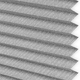 Click Here to Order Free Sample of Micro Ribbons Pewter Jacquard Pearl INTU Pleated Blinds