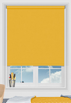 Vitra Acid Yellow Made To Measure Plain Blackout Complete Roller Blind 