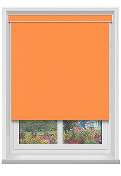 Polaris Tangerine Blockout with Cassette Blackout Blind