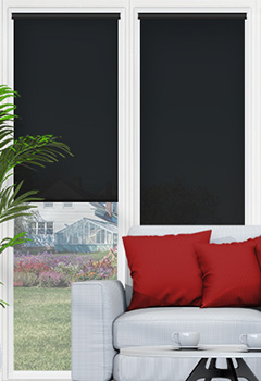 Atlantex Black Roller Shade Conservatory Blind