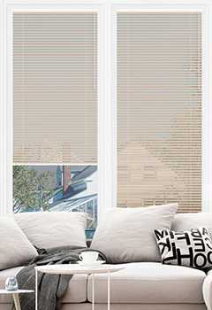 Barley Cream No Drill 25mm Venetian Conservatory Blind