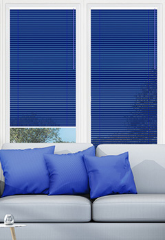 Blue Abyss No Drill 25mm Venetian Conservatory Blind