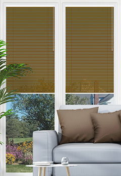 Cocoa Brown No Drill 25mm Venetian Conservatory Blind