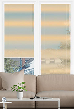 Desert Cream No Drill 25mm Venetian Conservatory Blind
