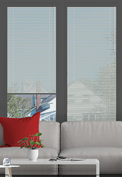Fossil Grey No Drill 25mm Venetian Conservatory Blind