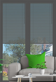 Gunmetal Grey No Drill 25mm Venetian Conservatory Blind