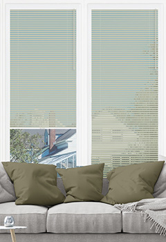Natural Mist No Drill 25mm Venetian Conservatory Blind