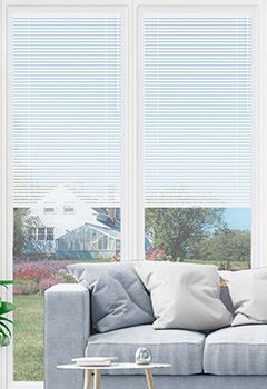 Purity White No Drill 25mm Venetian Conservatory Blind