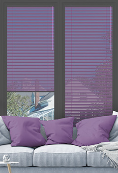 Royal Purple No Drill 25mm Venetian Conservatory Blind