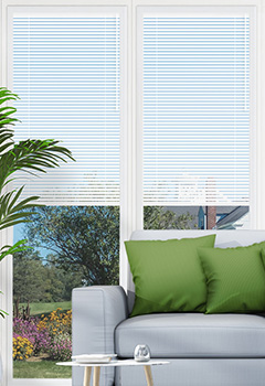 Sail White No Drill 25mm Venetian Conservatory Blind