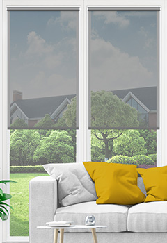 Sheer Dark Grey Roller Shade Conservatory Blind