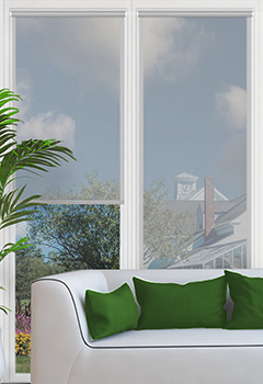 Sheer Light Grey Roller Shade Conservatory Blind