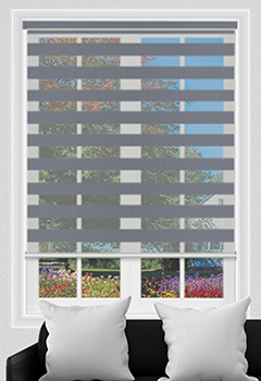 View Slate Grey Dual Shade Day & Night Blind