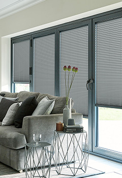 Micro Hive Grey Honeycomb Intu Pleated Blind
