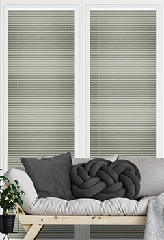 Clic No Drill Leto Mouse Grey Intu Pleated Blind