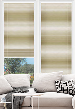 Clic No Drill Leto Sand Intu Pleated Blind