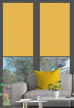 Clic No Drill Apollo Citron (BO) Intu Pleated Blind