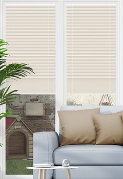 Clic No Drill Apollo Cream (BO) Intu Pleated Blind