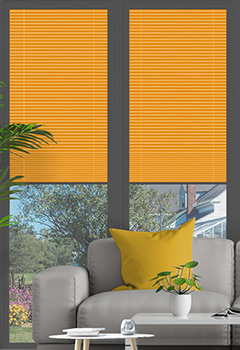 Clic No Drill Apollo Yellow (BO) Intu Pleated Blind