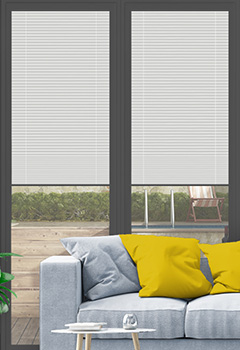 Clic No Drill Snow White (BO) Intu Pleated Blind