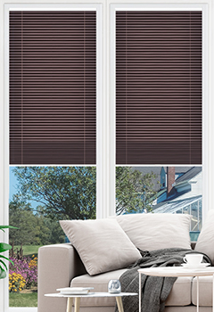 Clic No Drill Apollo Aubergine Intu Pleated Blind