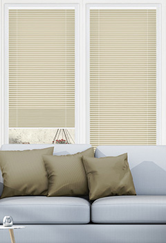 Clic No Drill Apollo Camel Intu Pleated Blind