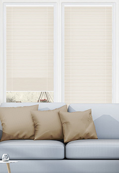 Clic No Drill Apollo Cream Intu Pleated Blind