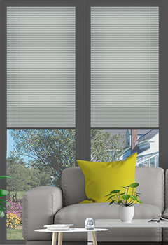 Clic No Drill Apollo Mouse Intu Pleated Blind