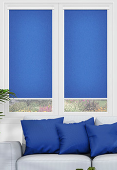 Carnival Cobalt Dimout Intu Roller Blind