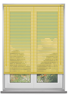 Yellow 25mm Aluminium New Blind