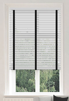 35mm White & Black Tape New Blind