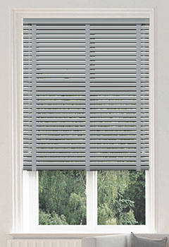 50mm Aluminium & Grey Tape New Blind