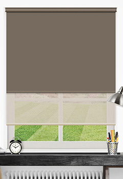 Double Roller Havana & Stone New Blind