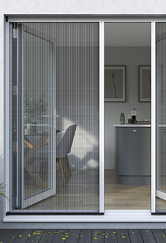 Double Exterior Pleated Black 