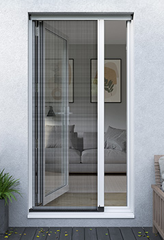 Single Exterior Pleated Black New Blind