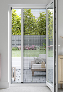 Single Interior Pleated Black New Blind