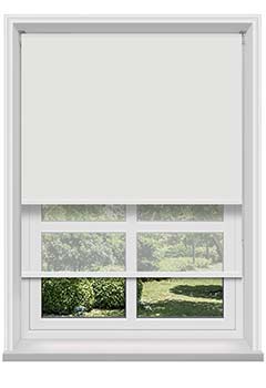 Double Roller Bella Snow & Cotton Voile New Blind