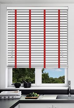 Honest White & Vamp Flatweave Tape New Blind