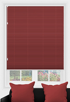 Freehang Duopleat Blackout Red New Blind